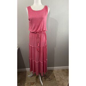 Knox Rose Tiered Maxi Dress Pink Size Small
